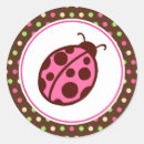 Search for pink ladybug birthday party stickers Ladybugs