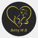 Search for love dog stickers Black