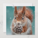 Search for red squirrel cards Winter