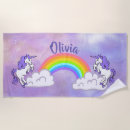 Search for rainbow unicorn beach towels Magical
