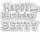 Search for betty stickers Birthday