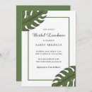 Search for palm leaves bridal shower invitations Beach