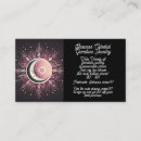 Search for moon business cards Zodiac