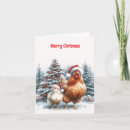 Search for hen christmas cards Rooster