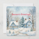 Search for vintage cottage christmas cards Winter