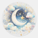 Search for white crescent moon stickers Mystical