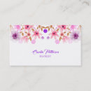 Search for purple flowers business cards Colourful