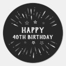 Search for happy 40th birthday stickers Forty