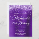Search for artistic birthday invitations Glitter