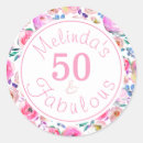 Search for pink and purple stickers 50 and fabulous