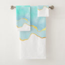 Search for gold green bath towels Watercolor