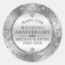 Search for silver anniversary stickers 25th