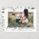 Search for elegant script christmas cards Botanical