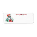 Search for cute santa claus return address labels Reindeer