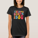 Search for 42 years old womens tshirts 1980