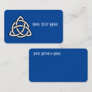 Search for celtic business cards Triquetra