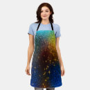 Search for navy blue and gold aprons Glitter