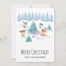 Search for forest animals christmas cards Winter