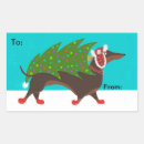 Search for christmas dachshund stickers Snow