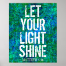 Search for let your light shine posters Matthew 5 16