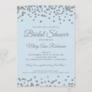 Search for ice blue and silver invitations Glitter