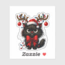 Search for hat stickers Christmas cat
