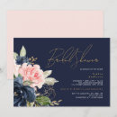 Search for navy and blush bridal shower invitations Modern