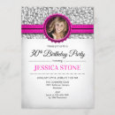 Search for hot pink 30th birthday invitations Fuchsia