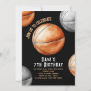 Search for kids basketball invitations Watercolor