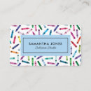 Search for crayon business cards Teacher