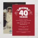 Search for ruby anniversary invitations Cheers to 40 years