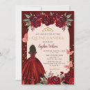Search for burgundy and gold quince invitations Glitter