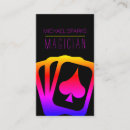 Search for magician business cards Entertainment
