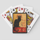 Search for art nouveau playing cards Black cat