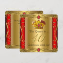 Search for regal birthday invitations Queen