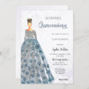 Search for blue dress quinceanera invitations Silver