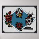 Search for skull and roses posters Tattoo