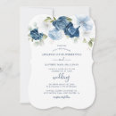 Search for modern botanical wedding invitations Dusty blue