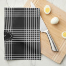 Search for black and white monogram tea towels Initial