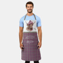 Search for pink and brown aprons Plaid