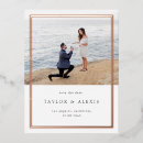Search for gold foil save the dates Engagement photo