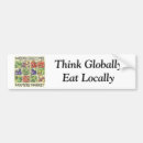 Search for local farmers bumper stickers Eat