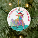 Search for funny goats christmas tree decorations Cute