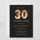 Search for chic 30th birthday invitations Calligraphy