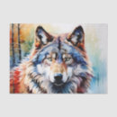 Search for wolf tissue paper Portrait