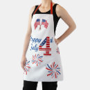 Search for happy holiday aprons Blue