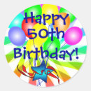 Search for balloons on 50th birthday stickers Fifty