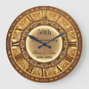 Search for golden wedding anniversary clocks 50th