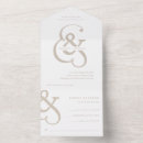 Search for beige wedding invitations Ampersand