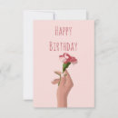 Search for pink carnation birthday cards Cute